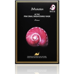 Восстанавливающая тканевая маска для увлажнения и сияния кожи лица Active Pink Snail Brightening Mask Prime, 30 мл