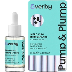 Восстанавливающая сыворотка для упругости кожи лица и шеи Everby Pump & Plump Replumping Face Serum, 14 мл