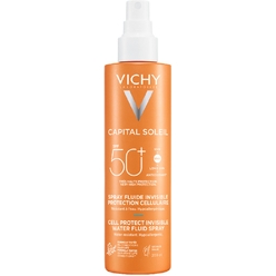 VICHY Capital Soleil Спрей-флюид солнцезащитный легкий Cell Protect SPF50, 200мл