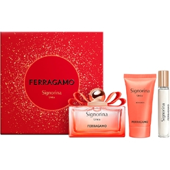 Набор: Парфюмерная вода FERRAGAMO SIGNORINA UNICA 100 мл + Парфюмерная вода FERRAGAMO SIGNORINA UNICA 15 мл + Лосьон для тела FERRAGAMO SIGNORINA UNICA 50 мл