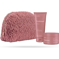Набор: Гель для душа Teddyland Pink Milk And Cinnamon, 200 мл и Скраб для тела Teddyland Pink Milk And Cinnamon, 150 мл