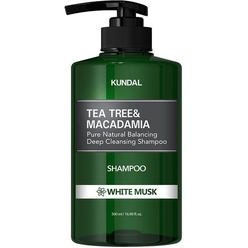 Шампунь KUNDAL TEA TREE & MACADAMIA DEEP CLEANSING SHAMPOO WHITE MUSK, 500 мл