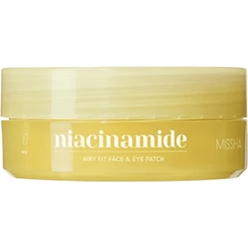 Missha Гидрогелевые патчи с ниацинамидом для глаз Airy Fit Niacinamide Brightening Face&Eye Patch, 60 шт