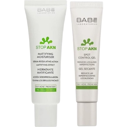 Набор- Матирующая, увлажняющая эмульсия Stop Akn Mattifying Moisturiser, 50 мл + Гель против акне локального применения Stop Akn Spot Control Gel, 8 мл