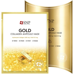 Питательная, повышающая эластичность кожи тканевая маска для лица Gold Collagen Ampoule Mask, 25 мл
