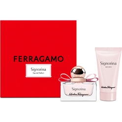 Набор парфюмерно-косметический (Парфюмерная вода Ferragamo Signorina, 30 мл + Лосьон для тела Ferragamo Signorina, 50 мл)