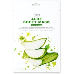 Увлажняющая, питательная, успокаивающая тканевая маска для лица Tenzero Aloe  Sheet Mask, 25 мл