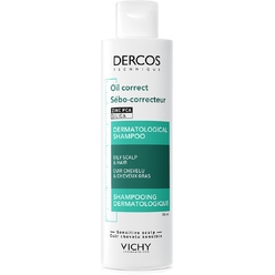 VICHY DERCOS Technique Oil Control Регулирующий шампунь-уход для жирных волос, 200мл