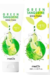 Мягкая пенка для умывания с экстрактом зеленого мандарина Green Tangerine Soda Foam, 100 мл