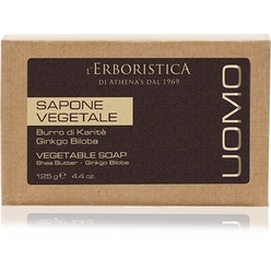 Мыло туалетное твердое мужское с маслом Ши и Гинкго Билоба L'Erboristica Vegetable Soap, 100 г