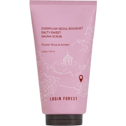 Cкраб для тела увлажняющий, смягчающий Login Forest Overflow Seoul Bouquet Salty-Sweet Sauna Scrub, 200 г