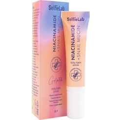 Гель-патч Niacinamide + Snail mucin, для лица, товарный знак SelfieLab, туба 15 г