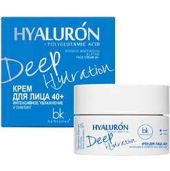 Крем для лица 40+ Интенсивное увлажнение и лифтинг Hyaluron Deep Hydration, 48 г