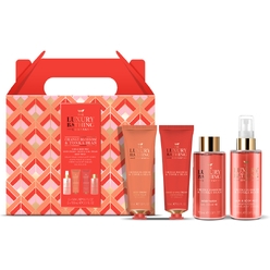 Косметический набор Orange Blossom & Tonka Bean (Cпрей для тела и волос Hair & Body Mist, 100 мл + Гель для душа Body Wash, 100 мл + Крем для тела Body Cream, 50 мл + Крем для рук и ногтей Hand & Nail Cream, 50 мл)