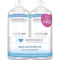 Набор 1+1 Мицеллярная вода H2O Dermedic Hydrain Hialuro, 500 мл