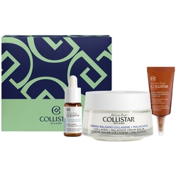 Набор Attivi Puri (Крем-бальзам для лица Collagen + Malachite Cream Balm,50мл;Лифтинговый уход для кожи вокруг глаз Eye Contour Hyaluronic Acid + Peptides,5мл;Сыворотка для лица Pure Actives Hyaluronic Acid+Polyglutamic Acid, 5мл)
