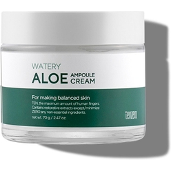 Успокаивающий, увлажняющий крем-концентрат для лица Tenzero Watery Aloe Ampoule Cream 2X, 70 г