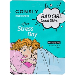 CONSLY Тканевая маска BAD GIRL - Good Skin после тяжелого дня, 23мл