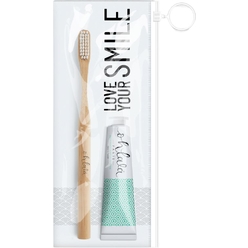 Набор (Зубная паста Ohlalá Dentifrice Menthe Fraiche Toothpaste, 15 мл + Зубная щётка из бамбука Ohlala "Bamboo Toothbrush")