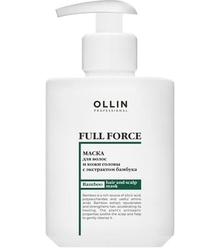 Ollin Full Force Маска для волос и кожи головы с экстрактом бамбука, 300 мл