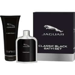 Набор: Туалетная вода Jaguar Classic Black, 100 мл и гель для ванны и душа Jaguar Classic Black, 200 мл