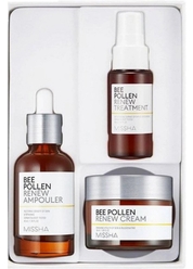 ΠΠΎΡΠΌΠ΅ΡΠΈΡΠ΅ΡΠΊΠΈΠΉ Π½Π°Π±ΠΎΡ Bee Pollen Renew Special Set (ΠΠ±Π½ΠΎΠ²Π»ΡΡΡΠ°Ρ ΡΡΠ²ΠΎΡΠΎΡΠΊΠ° Π΄Π»Ρ Π»ΠΈΡΠ° Bee Pollen Renew Ampouler, 40 ΠΌΠ» + ΠΠ±Π½ΠΎΠ²Π»ΡΡΡΠΈΠΉ ΠΊΡΠ΅ΠΌ Π΄Π»Ρ Π»ΠΈΡΠ° Bee Pollen Renew Cream, 50 ΠΌΠ» + ΠΠ±Π½ΠΎΠ²Π»ΡΡΡΠΈΠΉ ΡΠΎΠ½ΠΈΠΊ Π΄Π»Ρ Π»ΠΈΡΠ° Bee Pollen Renew Treatment, 30 ΠΌΠ»)