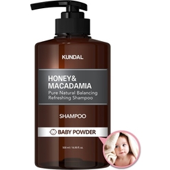 Шампунь KUNDAL HONEY & MACADAMIA NATURE SHAMPOO BABY POWDER, 500 мл
