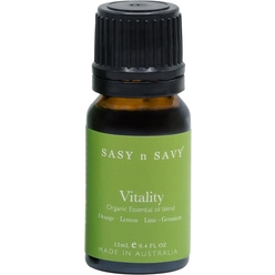 Смесь эфирных масел (сладкого апельсина, лимонного, лайма, гераниевого) Vitality Organic  Essential Oil Blend, 12 мл
