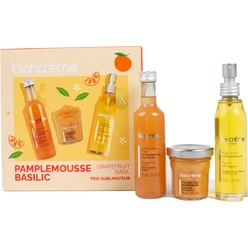 Набор:Гель для душа Shower Gel Natural With Grapefruit & Basil, 75 мл, Скраб для тела Body Scrub With Grapefruit, 40 мл, Сухое масло для лица, тела и волос Dry Oil With Grapefruit, 50 мл