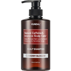 Шампунь c кофеином для ухода и глубокого очищения всех типов волос Natural Caffeine Hair Care+ Caffeine Shampoo Cherry Blossom, 500 мл