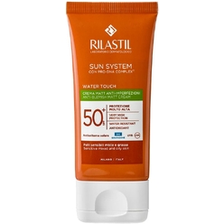 Rilastil Sun System Water Touch Солнцезащитный матирующий крем для кожи с несовершенствами Spf 50+, 50 мл