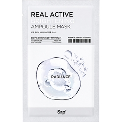 Придающая сияние тканевая маска-сыворотка для лица Real Active Brightening Ampoule Mask, 25 мл