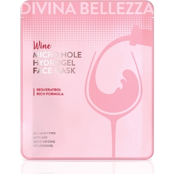 Маска для лица гидрогелевая с экстрактом красного вина Microhole Wine Hydrogel Face Mask, 30 г