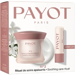Набор (крем для лица успокаивающий, питательный, против покраснений N°2 Soothing cashmere cream, 50 мл + успокаивающая увлажняющая гигиеническая помада N°2 Soothing moisturising lipstick, 4 г)