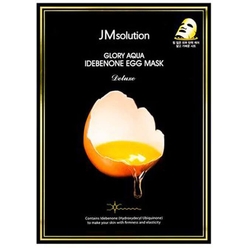 Укрепляющая и придающая эластичность тканевая маска для лица Glory Aqua Idebenone Egg Mask Deluxe