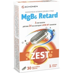 Зест Магний B6 Ретард трехслойные таблетки №30 (ZEST® MgB6 Retard» )