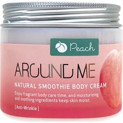 Крем-смузи для тела с экстрактом персика Around Me Natural Smoothie Body Cream Peach, 300 мл