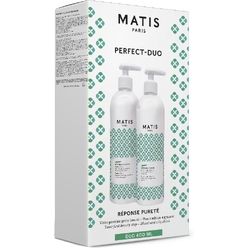 Набор (Очищающий, отшелушивающий гель для умывания лица Reponse Purete/Perfect-Clean, 400 мл+Очищающий, матирующий, отшелушивающий лосьон для лица Reponse Purete/Perfect-Light Essence, 400 мл)