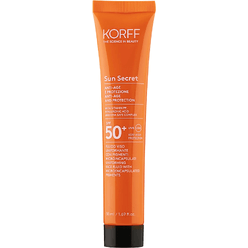 Антивозрастной и солнцезащитный выравнивающий флюид для лица Sun Secret Anti-Age And Protection Uniforming Face Fluid With Microencapsulated Pigments SPF 50+, тон 01-Light, 50 мл