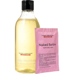 Набор Lady Monkey (Бессульфатный шампунь, 400 мл+Саше крема для тела Flario Laboratory Naked Barbie, 20 мл)