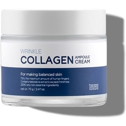Разглаживающий, увлажняющий крем-концентрат для лица Tenzero Wrinkle Collagen Ampoule Cream 2X, 70 г