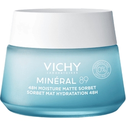 Гель-сорбет матирующий для лица с увлажнением 48ч Mineral 89, 50 мл