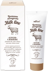 Крем-сияние дневной для лица для всех типов кожи Протеины молодости Milk line, 50 мл