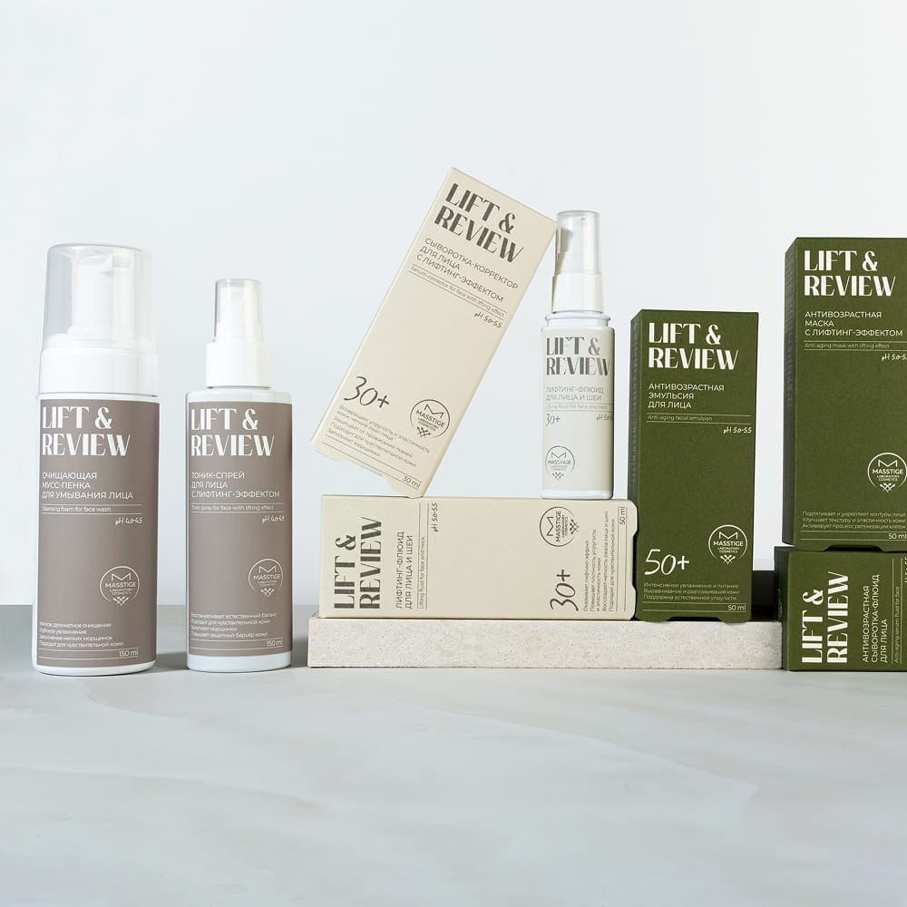 Очищающая мусс-пенка для умывания лица Masstige Lift & Review Cleansing Foam, 150 мл - фото 3