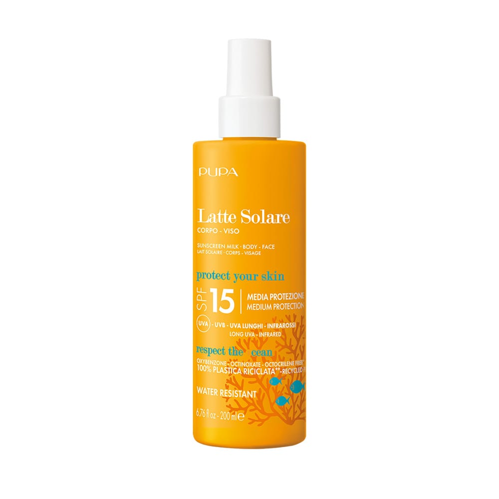 Солнцезащитное молочко для тела и лица SPF 15 Sunscreen Milk, 200 мл