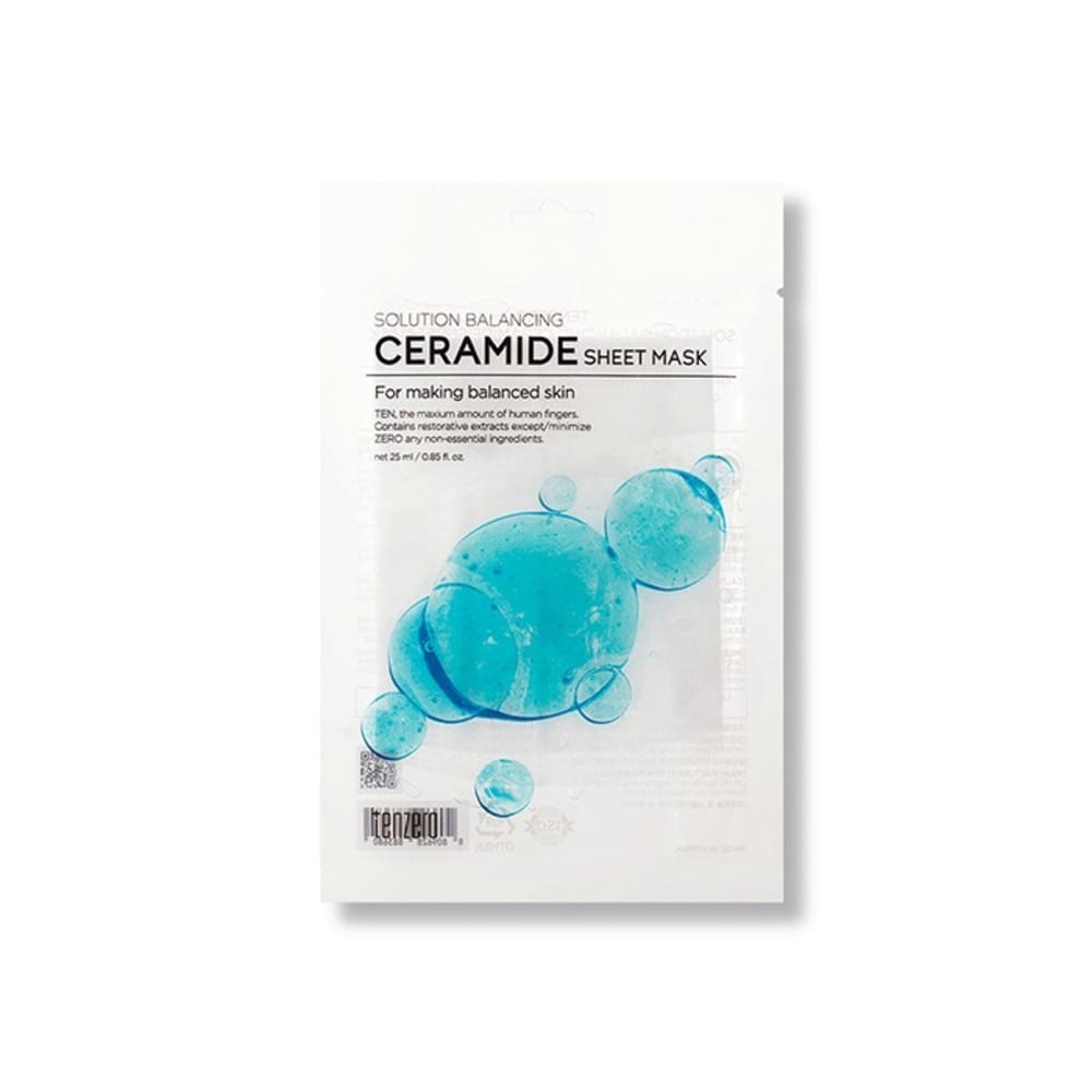 Увлажняющая тканевая маска для лица Tenzero Solution Balancing Ceramide Sheet Mask, 25 мл