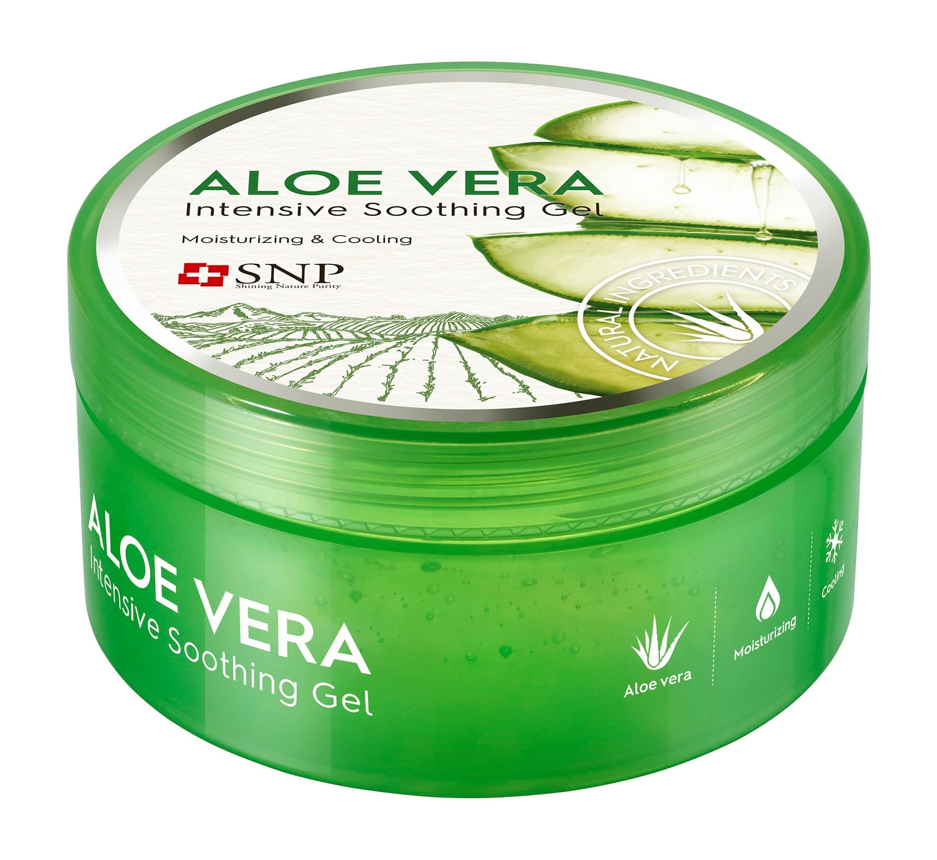 Гель для лица и тела алоэ вера смягчающий увлажняющий освежающий Aloe Vera Gel, 300 г