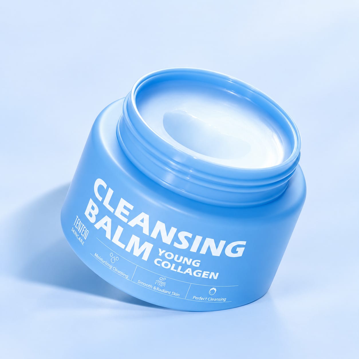 Увлажняющий очищающий бальзам для лица с коллагеном Tenzero Young Collagen Cleansing Balm, 80 г - фото 3