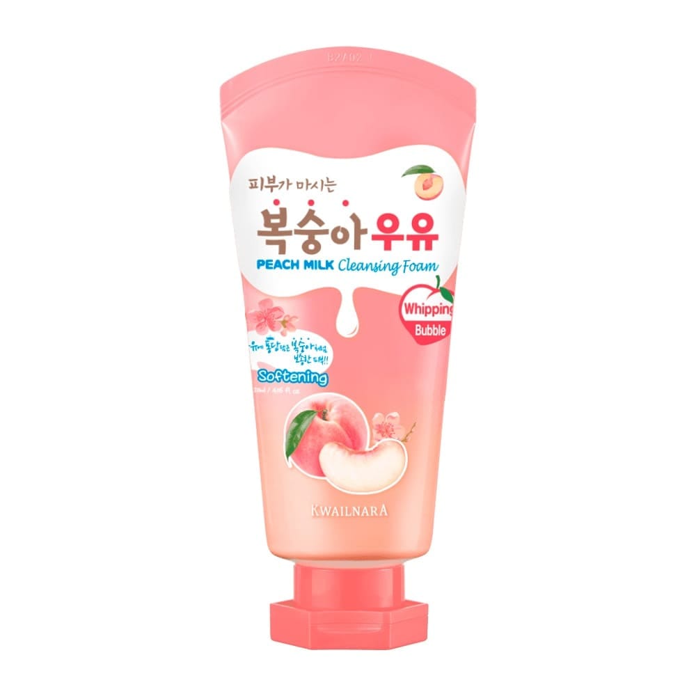 WELCOS Пенка для умывания персиковая Kwailnara Peach Milk Cleansing Foam
