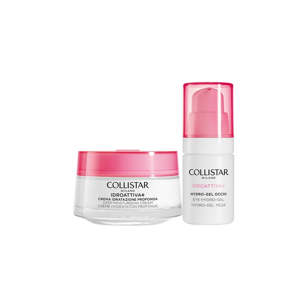 Набор косметический Idroattiva+ (Глубокоувлажняющий крем для лица Idroattiva+/Deep Moisturizing Cream, 50 мл + Гидрогель для кожи вокруг глаз, 15 мл)